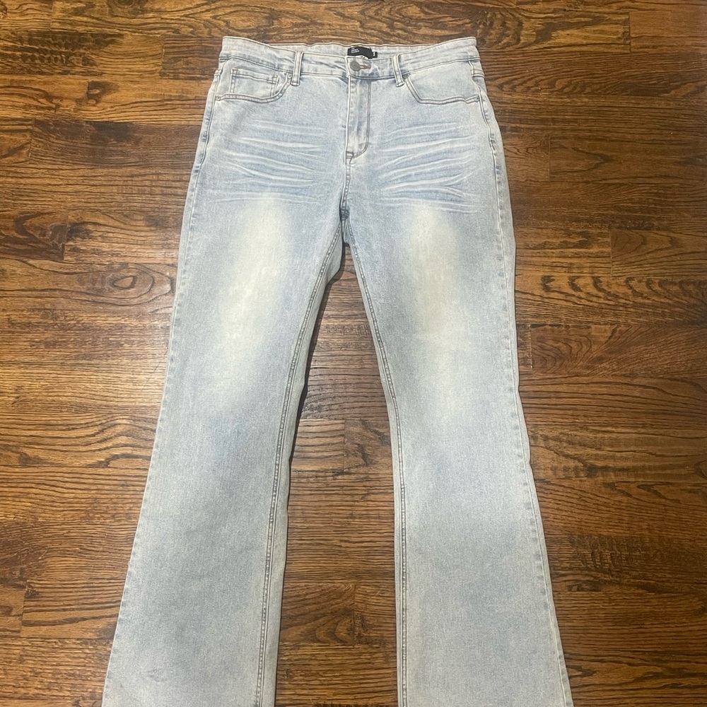 Men's Light Blue Flare Jeans